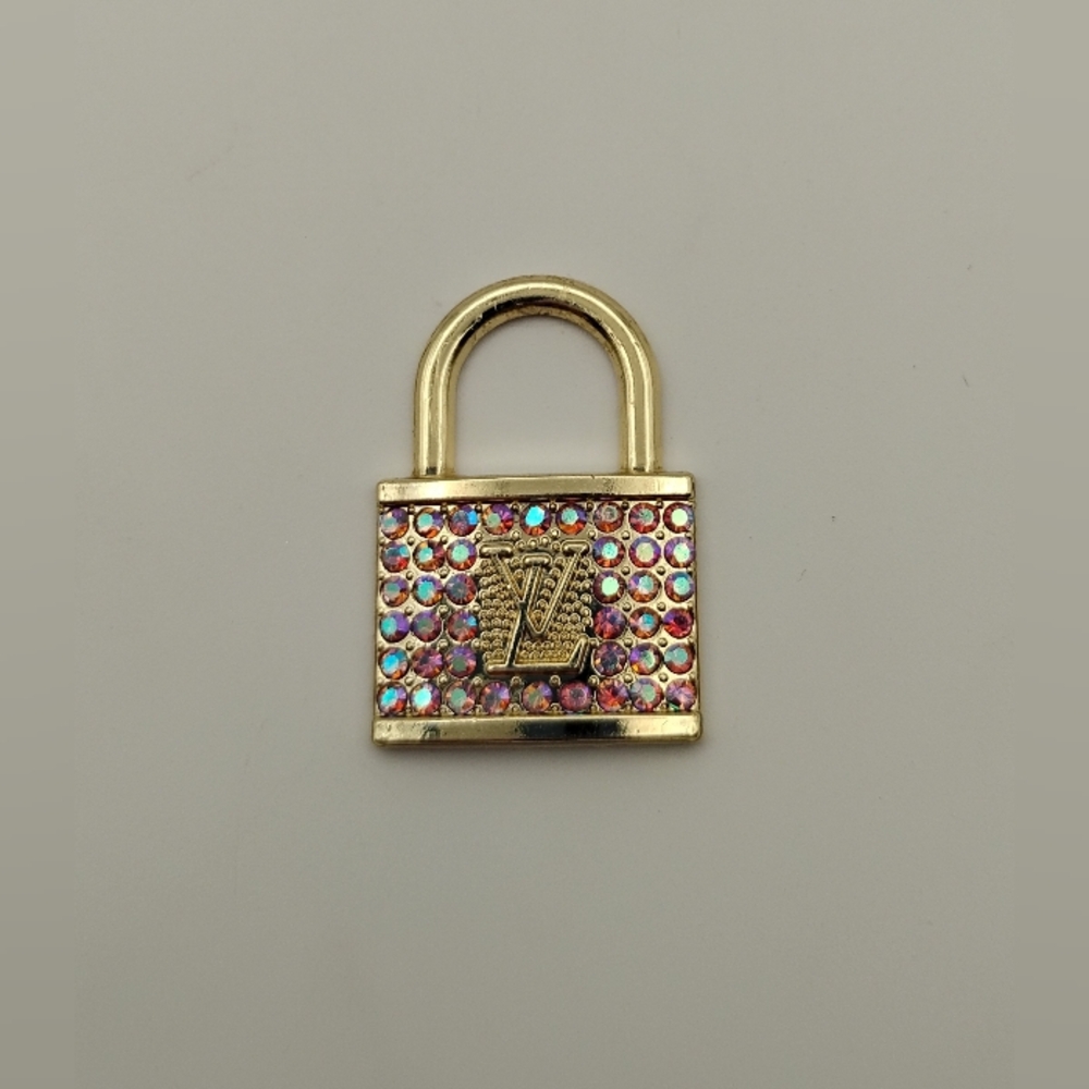 Louis Vuitton Rainbow Rhinestone Authentic Lock Pendant - Picture 3 of 7